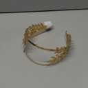 DRESBE Light Up Leaf Headband LED Greek Goddess Headbands Glow Roman Toga Hair Accessories for Women (Silver) (1 Count (Pack of 1))