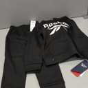 Reebok Baby Boys Pants Set - 2 Piece Pullover Hoodie and Joggers Jog Set - Cozy Fleece Play Wear Pant Sets for Toddler Sizes (5, Black Logo)