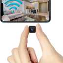 Spy Small Indoor Outdoor Camera Security Wireless Home Cameras Mini WiFi Pet Camaras,2025 HD Tiny Nanny Cam,Wide Angle,Night Vision, Home Indoor Outdoor Camara,Can No Need WiFi Cams For House Security (Black)