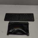 Mini Foldable Bluetooth Keyboard - Portable Wireless Full Size Keyboard (Sync Up to 3 Devices), Ultra-Slim Aluminum Travel Folding Keyboards for iPhone iPad Mac Android Windows iOS (Black)