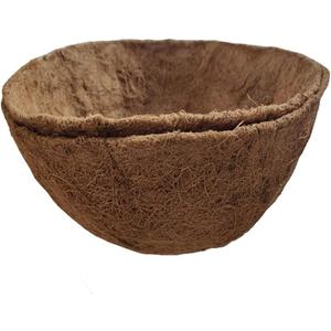 2PCS Hanging Basket Liners Coco Liner 8 Inch Round Coconut Coir Basket for Plants Replacement for Hanging Basket 100% Natural Coconut Fiber Plant Basket Liner for Garden Planter Flower Pot