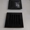 Gisafai 2 Pcs 10" x 10" Gable Vent Aluminum Alloy Wall Vents Shed Attic Vent with Screen Return Air Grill with Screws, for Ventilation Exterior Doors Wall House (Black)