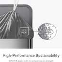 Simplehuman Code Q 200 Count, Genuine Odorsorb Custom Fit Liners, Drawstring Odor Absorbing Trash Bags in Dispenser Packs, 50-65 Liter / 13-17 Gallon
