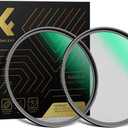 K&F CONCEPT 49mm Black Diffusion 1/4 & 1/8 Lens Filter Kit (2 Pcs), Mist Cinematic Effect Filter for Vlog/Video/Portrait Image with 28 Multi-Layer Coated