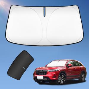 Sun Shade Sunshade for Honda HR-V 2021-2024 2025 2026 HRV Windshield Cover, 2-Layers Sun Shield 240T Silver Coating Sun Visor Foldable Window Shade Blocks UV Rays Car Accessories