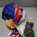 Danxilu 6 FT 4th of July Inflatables Outdoor Decorations Uncle Sam with Eagle & American Flag, Patriotic Independence Day Blow Up Inflatable Built-in LEDs Indoor Party Garden Lawn Yard Decoration