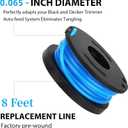 THTEN 71-85937 8ft 0.065" Trimmer Spool Line Compatible with Craftsman 071-74815, 071-71816, 071-74324 weedwacker String Trimmers