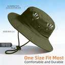 Sun Hats for Men Women Boonie Hat Foldable Fishing Hat UPF 50+ Bucket Hat for Fishing Hiking Garden Safari Beach (Green)