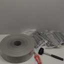 AGTEK 60FT Plastic Landscape Edging Coil Kit, 4 inch High Terrace Board Garden Edging Border with 18 Stakes (Brown)