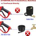 Tool Daily Pressure Washer Gun with Replacement Wand, 17 Inch Power Washer Extension Wand, 30 Curved Rod, 5 Nozzle Tips, 4000 PSI