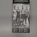 CHARMKING Compression Socks for Women & Men Circulation (3 Pairs) 15-20 mmHg is Best Support for Athletic Running Cycling (Large-X-Large, 01 Black/Black/Black)