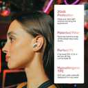 Hears One Ear Plugs for Noise Reduction - Patented Reusable Concert Earplugs, 20dB SNR Sound Reduction, Hypoallergenic for Musicians, Motorcycle and Sleeping with 4 tip Sizes - Brass Blue