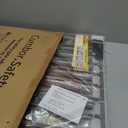 Cumbor 29.7-48" Baby Gate for Stairs, Mom's Choice Awards Winner-Dog Gate for Doorways, Auto Close Safety Pet Gate for Dogs Indoor, Easy Install Pressure Mounted Child Gate with Walk Thru Door, Brown