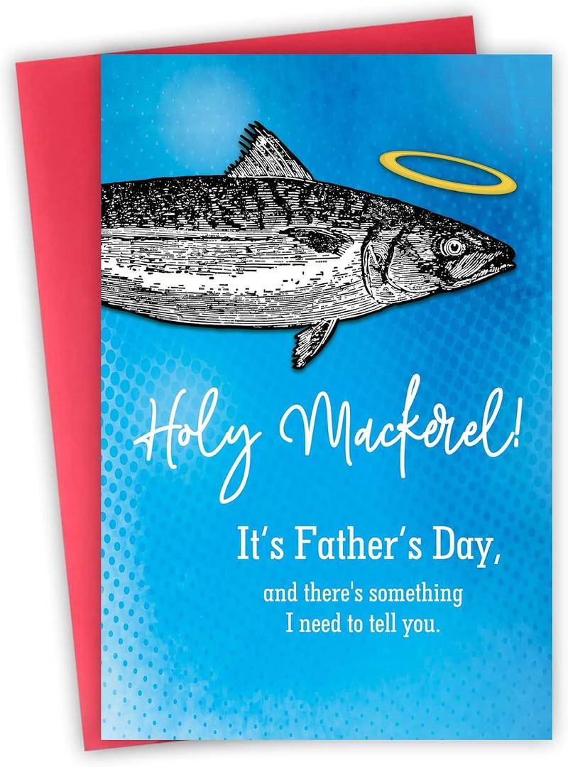 30 x Fishing Fathers Day Card Gifts for Men, Fisherman Cards Gift for Dad, Husband, Son, Brother, Grandpa, Grandfather Perfect Pun Father's Day for Fishing Lovers, Mix