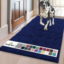 Muddy Mat® | Super Absorbent Door Mat Indoor, Microfiber Quick Dry Chenille Entryway Rug, Non-Slip Front Door Mat, Indoor Mats for Entryway, Machine Washable Pet Rug, Navy Blue Runner 24"X60", Navy Blue