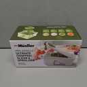 Mueller Pro-Series All-in-One, 12 Blade Mandoline Slicer for Kitchen, Food Chopper, Cucumber Slicer and Spiralizer, Cutter, Dicer, Grater, Gifts for Mom, Kitchen Essentials, White Sand/Green