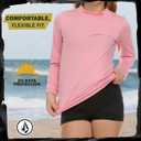 Volcom Girls Rash Guard 2-Pack Long Sleeve UPF 50+ Swim Shirt Sun Protection Swimwear for Kids (Pink)