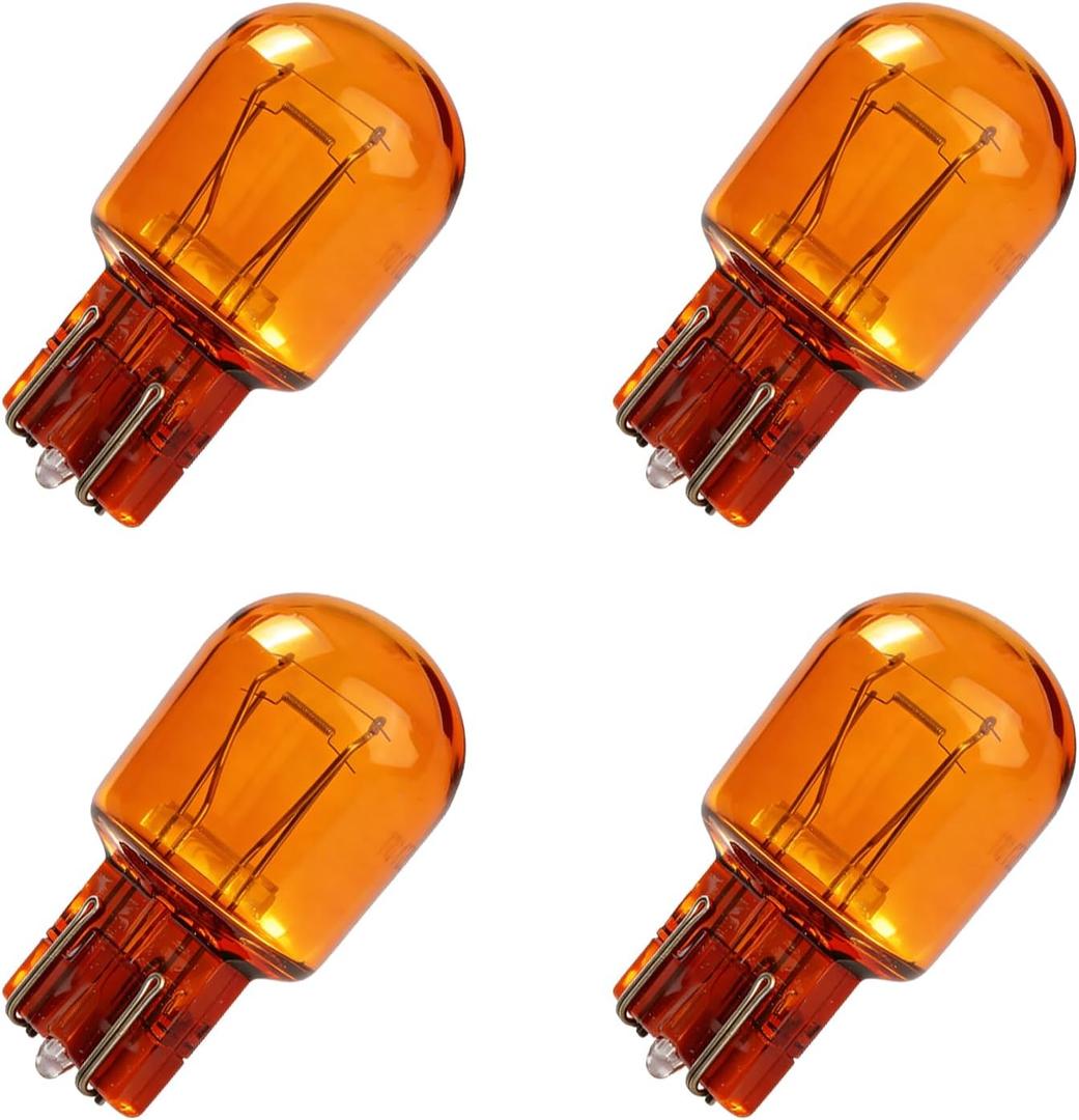 4PCS 7444NA Bulb 12V 21/5W,T20 Rear Turn Light Bulb Automotive Lighting Replacement Brake Lights,Universal Rear Blinker Bulbs Tail Lights Car Accessories for Most Vehicles