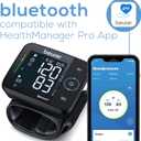Beurer BC54 Wrist Blood Pressure Monitor with Bluetooth, Irregular Heartbeat Detector, Risk Indicator, Accurate Large Display, and Travel Case, Wrist Cuff up to 120 Memory Sets