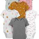 Simple Joys by Carter's Baby Girls' 6-Pack Sleeveless Bodysuit, Size:6m Color and Design may vary