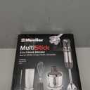 Mueller Multistick 5-in-1 Immersion Blender Handheld,12 Speed Hand Mixer-Turbo Boost,Heaviest Duty Copper Motor,Titanium reinforced Blades Hand Blender,Milk Frother Wand,Whisk,Beaker,Chopper,Grey (Gray)