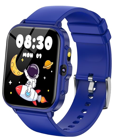 Kids Smart Watch Boys, Kids Watch with Game Camera Music Player Pedometer Flashlight AI Alarm Clock Heart Rate/Sleep Monitor, IP68 Waterproof 100+ Sport Fitness Watch Gifts Toys for Boys Age 4-12Amazon's Choice