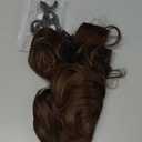 Clip in Hair Extensions, 6 PCS Light Brown Extensions, Wavy Hair Extensions, Natural & Soft Hair & Blends Well, Chocolate Brown Long Wavy Hairpieces(20inch, 6pcs, Chocolate Brown)