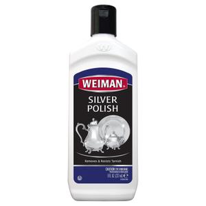 Weiman Silver Polish and Cleaner - 8 Ounce - Clean Shine and Polish Safe Protective Prevent Tarnish (8 Fl Oz (Pack of 1))