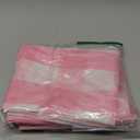 Cafe Curtains 30 inches Long Buffalo Plaid Kitchen Tiers 2 Panels Rod Pocket Gingham Check Short Small Half Window Curtains Bathroom Pink & White