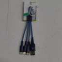 CELLCandy® 4-in-1 Charge Cable - Light Blue/Black