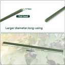 AGTEK 36" Garden Stakes, 50PCS Plastic Coated Plant Stakes, 3ft Plant Support for Climbing Plants