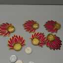 Handmade Tealight Candle Holders for Diwali Decoration,Home Decor Gifts Items/Diya for Home Office Pooja,Durga Puja Gift Sets (Lotus, Pack of 6)