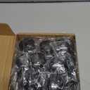 Jetec Magnetic Curtain Weights, Plastic Covered Heavy Duty No Sew Shower Curtain Magnets, Avoid Blowing Around, Work for Drapery, Tablecloth, Flag, Outdoor Liner(Black,24 Sets)