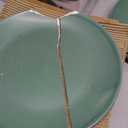 Dinnerware Sets, 12-Piece Plates and Bowls Set for 4, Dishes Set for Home Restaurant,  Green