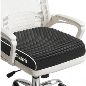 Extra Large Office Chair Cushion (19"x17"x3"), Seat Cushion with Honeycomb Message Dots & High-Resilient Foam for Back & Tailbone Pain Relief, Butt Pillow for Long Sitting, Car Seat, Wheelchair, Floor