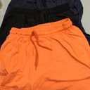 Real Essentials 3 Pack: Womens Ultra-Soft Athletic Lounge Casual Sweat Shorts with Pockets (S)