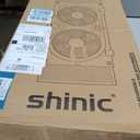 shinic 2026 9 Inch Twin Window Fan Quiet, Reversible Airflow, 3 Speeds, Adjustable Width 23.5"-37", ETL Certified for Bathroom/Kitchen