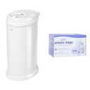 Ubbi Steel Odor Locking & Disposable Diaper Pail Plastic Bags, Single Pack, 25 Count, 13-Gallon Bags