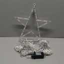 BlcTec Outdoor Christmas Lights 344 LED Christmas Star Lights with 9 Strands 11.9ft Waterfall Tree Lights, 8 Modes, Waterproof & Timer for Garden Yard Patio Outdoor Xmas DecorationsRed Green White