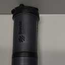 BlenderBottle Shaker Bottle with Pill Organizer and Storage for Protein Powder, Classic V2 ProStak System, 22-Ounce, Midnight Black