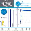 Franklin Sports Volleyball Set - Beach and Backyard Volleyball Net Set - Portable Volleyball Net and Ball Set with Poles and Ground Stakes - Recreational