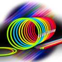 Glow Sticks Bulk 200ct 22'' Glow Necklaces with Connectors, for Party Festivals Raves Birthday Wedding (Multi200)