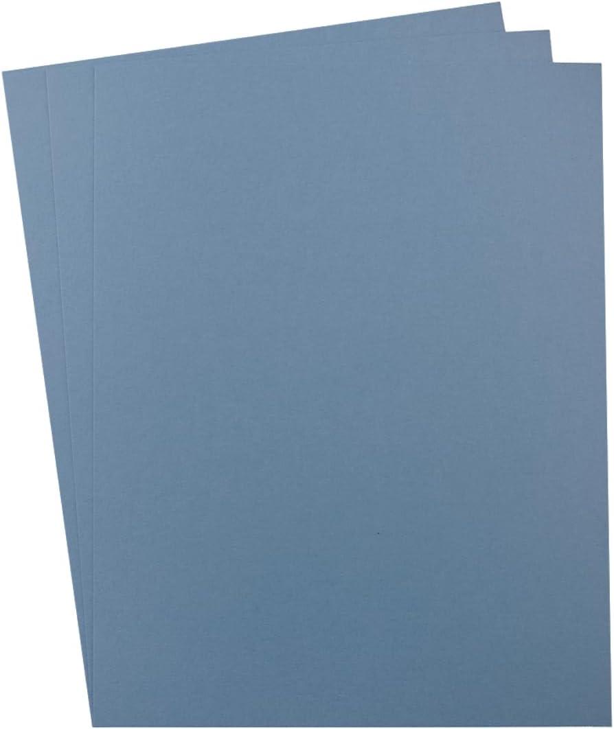 24 Sheets 8 1/2 x 11 Thick Paper Cardstock Blank Cards 250GSM Colorful for DIY Crafts Cards Making, Invitations, Scrapbook Supplies (Dusty-Blue)