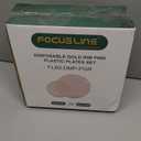 FOCUSLINE 60Pcs Clear Plastic Plates, Pink Disposable Plates with Gold Rim, 30 7" Salad Dessert Plate and 30 10" Dinner Plate Heavy-duty Hammered Plates for Party, Wedding