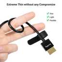 SMALLRIG Micro Ultra Thin HDMI Cable 35cm/1.15Ft (D to A), Super Flexible Slim High Speed 4K 60Hz HDR 2.0, Fit for Sony A7RIII / A6600 / A6500, for FUJIFILM X-T3 / X-T4, for GoPro Hero 7/6/5-3042B