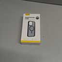 3 x Lamicall Magnetic Case for iPhone 15 Pro Max, for Magsafe - [Diamond Textured Anti-Slip Edge] [Military Grade Shockproof Protection] Translucent Hard Slim Magnet Protective Cover (Black)