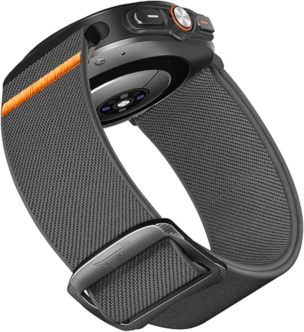ID208 Plus, IDW13, IDW16, IDW17, IDW19, IDW20, IDW21, IDW23, IDW25, IDW26, IDW28 Smartwatch Bands, Lamshaw 22mm Quick Release Stretchy Solo Loop Adjustable Nylon Replacement Straps Compatible for Quican, aeac, WMK Smart Watch