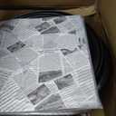 Tessco for you 12 Pack Heavy Duty Repeatedly Plastic Serving Tray with Lid and 24 Pcs Deli Wax Paper Sheets Sets Large Party Platters with Clear Lids Stackable Round Food Serving Trays (Black,16inch)