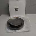 SUT 36Pcs Black Plastic Plates, Hammered Plates Disposable Heavy Duty, Black Disposable Plates With Gold Rim, Fancy Plastic plates Include 18 Dinner plate and 18 Dessert plate for Party