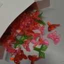 Soulchen 203 Pcs Ceramic Christmas Tree Replacement Holly Lights Leaves Bulbs Plastic Berry Tree Pegs Red Cardinal Birds Knob Pink Bow Decor Star for Glazed Tabletop Porcelain Trees